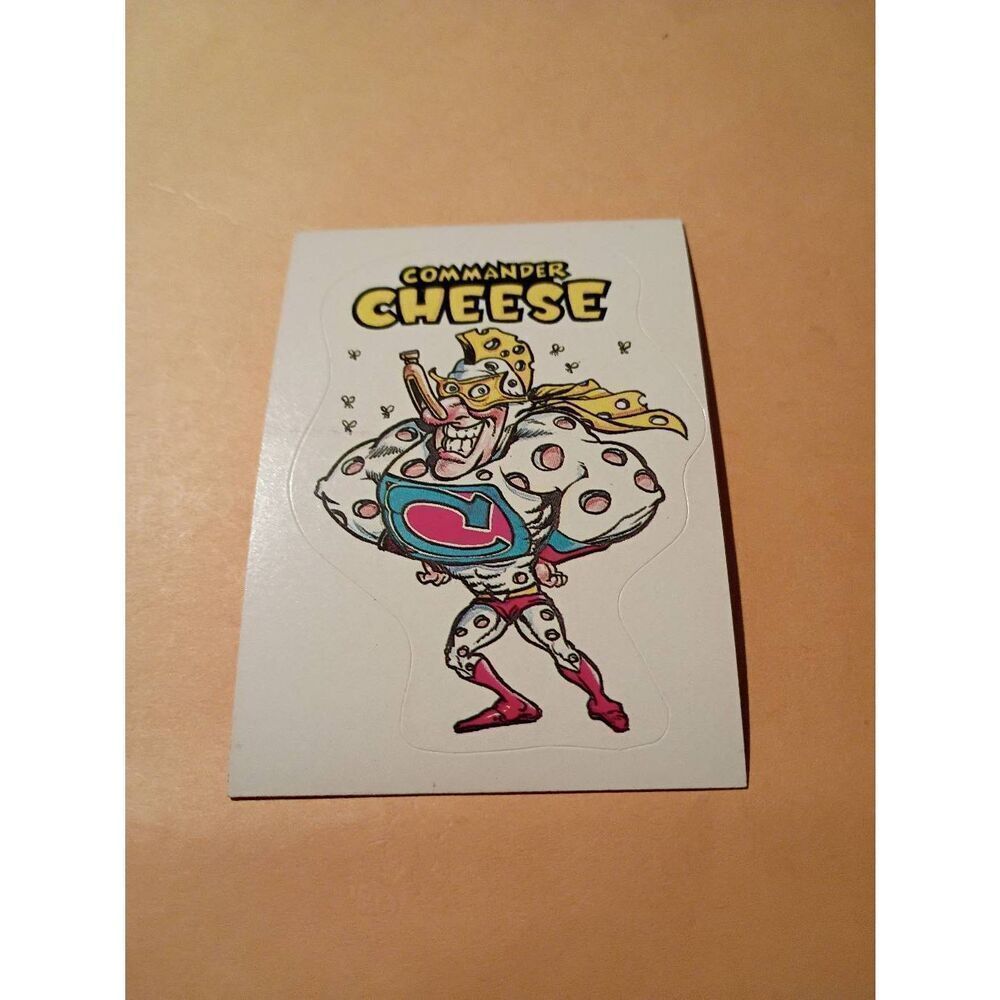 1983 General Mills Zero Hero Trading Card Sticker Vintage #54 Commander Cheese